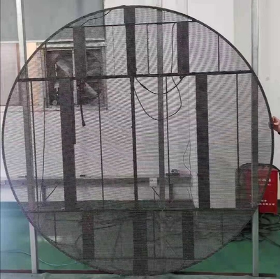 Купить P3.97mm Круглое Креативное светодиодное видеостенное прозрачное окно online manufacture